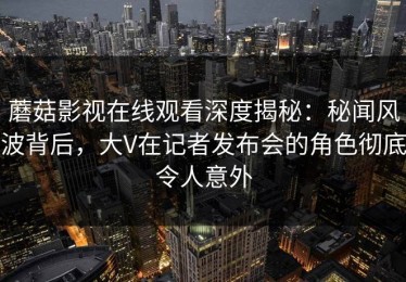 蘑菇影视在线观看深度揭秘：秘闻风波背后，大V在记者发布会的角色彻底令人意外