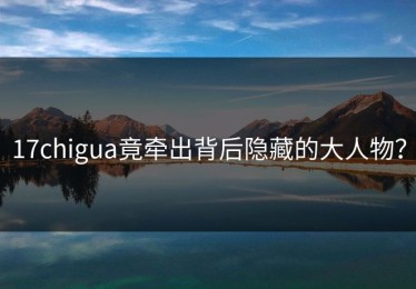 17chigua竟牵出背后隐藏的大人物？