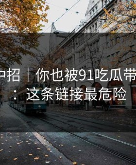 差点就中招｜你也被91吃瓜带跑过吗？：这条链接最危险