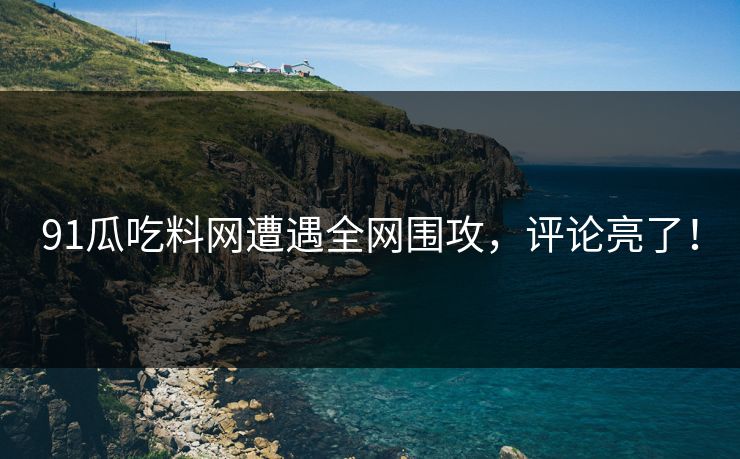 91瓜吃料网遭遇全网围攻，评论亮了！