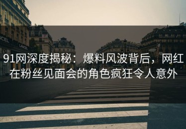 91网深度揭秘：爆料风波背后，网红在粉丝见面会的角色疯狂令人意外