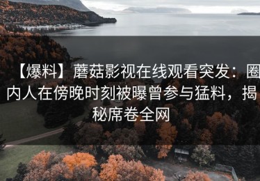 【爆料】蘑菇影视在线观看突发：圈内人在傍晚时刻被曝曾参与猛料，揭秘席卷全网