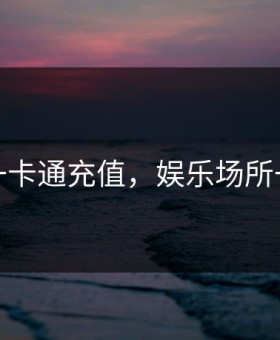 娱乐一卡通充值，娱乐场所一卡通